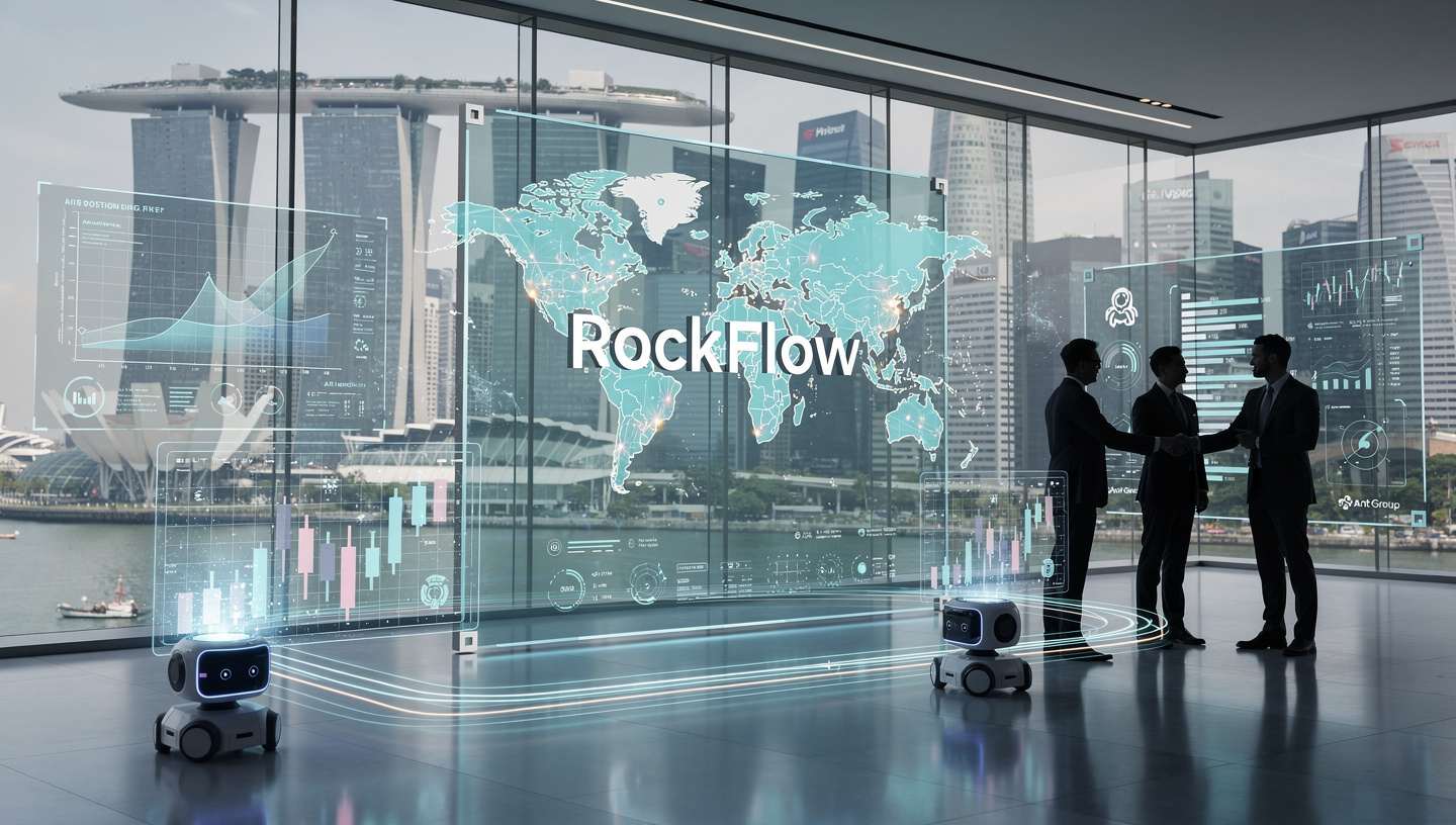 سرمایه‌گذاری Ant Group در RockFlow و توسعه فین‌تک هوش مصنوعی